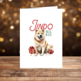 Funny Jindo Hund Weihnachten Happy Holidays
