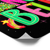 Funny Jingle Bells Coquette Bow Merry Christmas Gi Poster (Ecke)