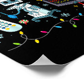 Funny Jingle Bells Telemetry Nurse Christmas Tech Poster (Ecke)