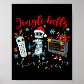 Funny Jingle Bells Telemetry Nurse Christmas Tech  Poster (Vorne)