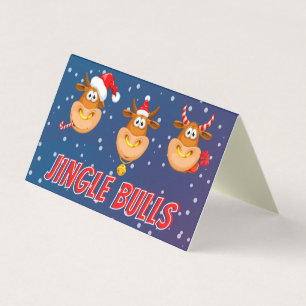 Funny Jingle Bulls 25 Pack Weihnachtskarten