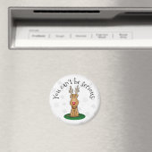 Funny Jingle This Red Nose Rentier Hund Niedlich Magnet (In Situ (Geschirrspüler))