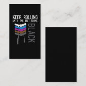 Funny Jiu Jitsu Black Belt Motivation Visitenkarte (Vorne/Hinten)