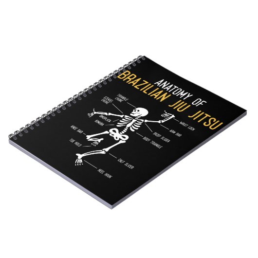 Funny Jiu Jitsu Fighter Anatomy BJJ Training Spaß Notizblock (Linke Seite)