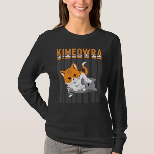 Funny Jiu Jitsu Kimura Kimeowra Cat T-Shirt (Vorderseite)