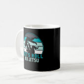 Funny Jiu Jitsu Roll Fighters BJJ Training Spaß Kaffeetasse (Vorderseite Links)