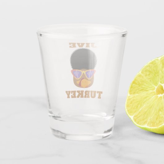 Funny Jive Türkei Shot Glass Schnapsglas (Rückseite)
