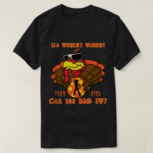 Funny Jive Turkey Face KANN IHR ES Erntedank T-Shirt (Design vorne)