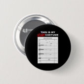 Funny Job Application Form Y Halloween Costume  Button (Vorne & Hinten)