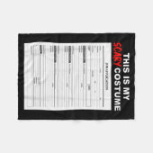 Funny Job Application Form Y Halloween Costume  Fleecedecke (Vorderseite (Horizontal))