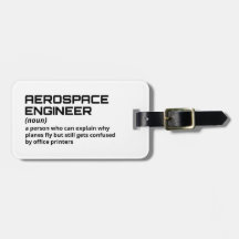 Funny Job Tag - Flugzeugingenieur