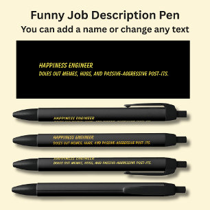 Funny Job Title - Happy Engineer Kugelschreiber