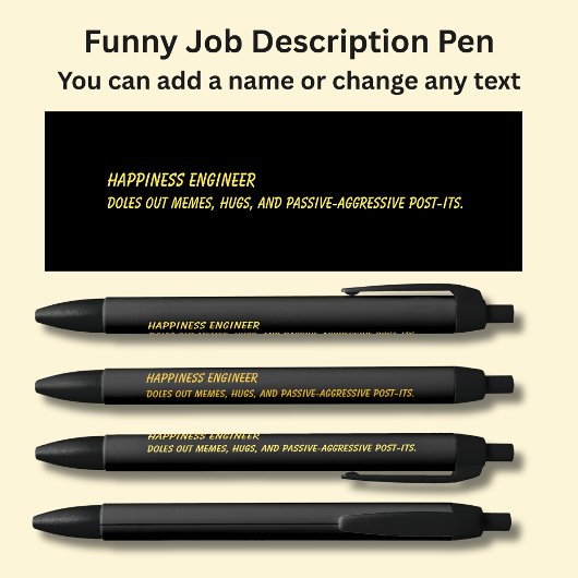 Funny Job Title - Happy Engineer Kugelschreiber