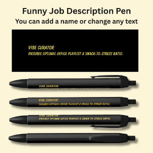 Funny Job Title - Vibe Curator Kugelschreiber
