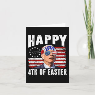 Funny Joe Biden 4. Juli glücklich 4. Osterfeier Karte