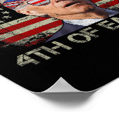 Funny Joe Biden 4. Juli glücklich 4. Osterfeier Poster (Ecke)