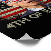 Funny Joe Biden 4. Juli glücklich 4. Osterfeier Poster (Ecke)