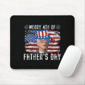 Funny Joe Biden 4. Juli Merry 4. Juli von Vätern D Mousepad (Mit Mouse)