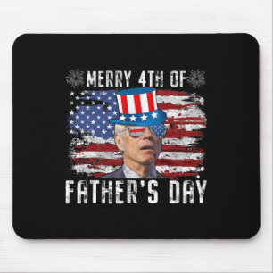Funny Joe Biden 4. Juli Merry 4. Juli von Vätern D Mousepad