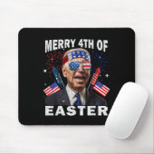 Funny Joe Biden 4. Juli Shirt Merry 4. Eas Mousepad (Mit Mouse)