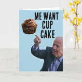 FUNNY JOE BIDEN BIRTHDAY CUPCAKE CARDS KARTE (Gelbe Blume)