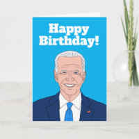 Funny Joe Biden Cartoon Geburtstagskarte