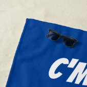 Funny Joe Biden Cartoon und typisches Zitat Strandtuch (Beispiel)