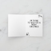 Funny Joe Biden Christmas: Halt den Mann Karte (Innenseite)