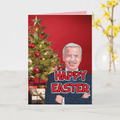 FUNNY JOE BIDEN CHRISTMAS KONFUSIERTE FUNNY CARDS KARTE (Gelbe Blume)