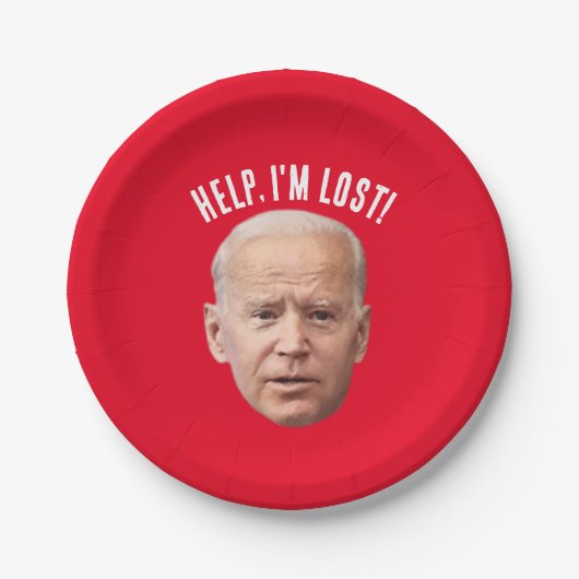 FUNNY JOE BIDEN CHRISTMAS PARTY PAPIERTELLER (Vorderseite)