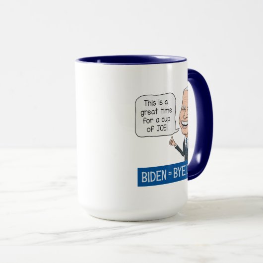Funny Joe Biden Cup of Joe Tasse (VorderseiteRechts)