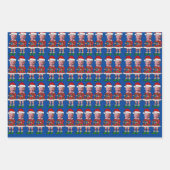 Funny Joe Biden Custom Face Foto Elf Weihnachten Geschenkpapier Set (Vorderseite 2)