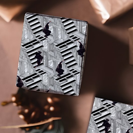 Funny Joe Biden fällt unendlich hoch Geschenkpapier