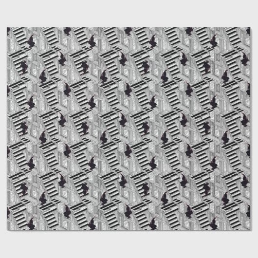 Funny Joe Biden fällt unendlich hoch Geschenkpapier (Flach)