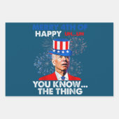 Funny Joe Biden Geschenkpapier Set (Vorderseite 3)