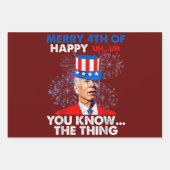 Funny Joe Biden Geschenkpapier Set (Vorderseite 2)