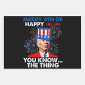 Funny Joe Biden Geschenkpapier Set (Vorderseite)