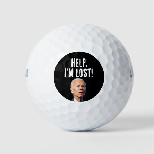 FUNNY JOE BIDEN GOLF BALLS FÜR VATER GOLFBALL (Vorderseite)