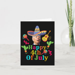 Funny Joe Biden Happy 4. Juli Überraschung Cinco D Karte