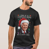 Funny Joe Biden Happy 4. Juli Ugly Xmas Merry T-Shirt (Vorderseite)