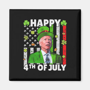 Funny Joe Biden Happy 4. Juli Verwirrte St Patr Magnet