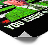 Funny Joe Biden Happy 4. Juli Verwirrte St Patr Poster (Ecke)