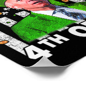 Funny Joe Biden Happy 4. Juli Verwirrte St Patr Poster (Ecke)