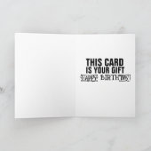 FUNNY JOE BIDEN INFLATION BIRTHDAY GREETING CARD KARTE (Innenseite)