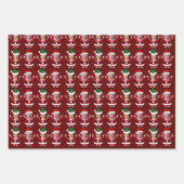 Funny Joe Biden Kamala Harris Santa Custom Face Geschenkpapier Set (Vorderseite 2)