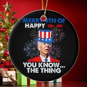 Funny Joe Biden Keramik Ornament