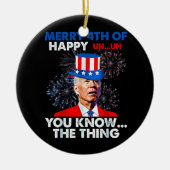 Funny Joe Biden Keramik Ornament (Vorne)