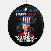 Funny Joe Biden Keramik Ornament (Links)