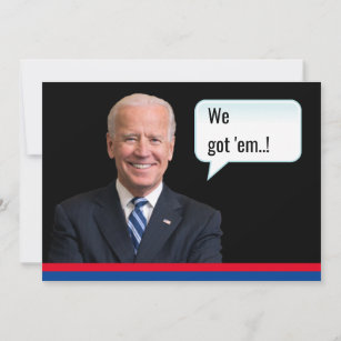 Funny Joe Biden Mens Birthday Suspect Information Einladung