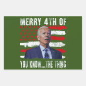 Funny Joe Biden Merry 4. von You Know... Die Sache Geschenkpapier Set (Vorderseite 3)